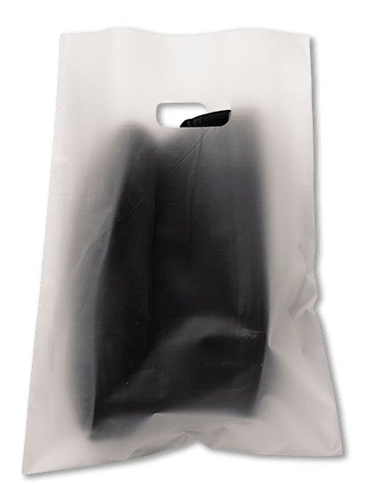 Plain White Cary Bag - Kidney Cut Handle (Small) DE 420