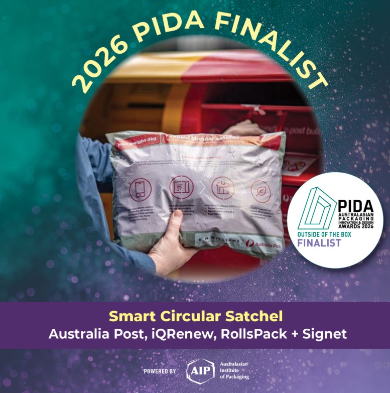 Australia Post Smart Circular Satchel sustainable packaging project
